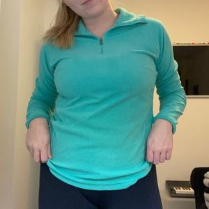 teal Columbia quarter zip